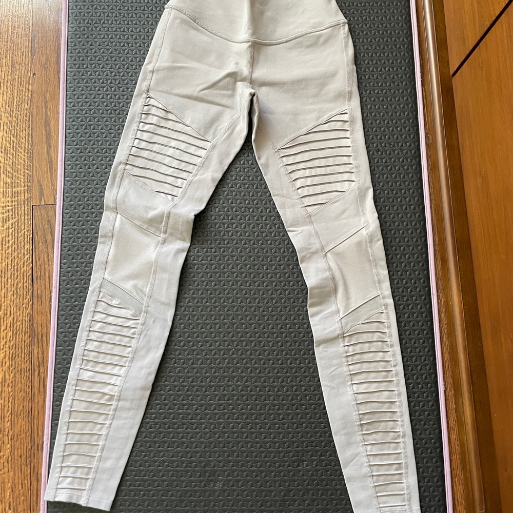 ALO Yoga Moto Leggings with Ribbed Detail